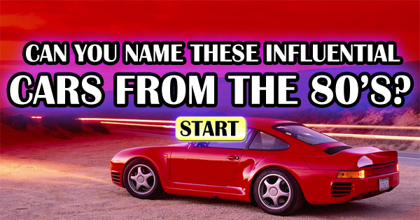 Can You Name These Influential Cars From The 80’s?