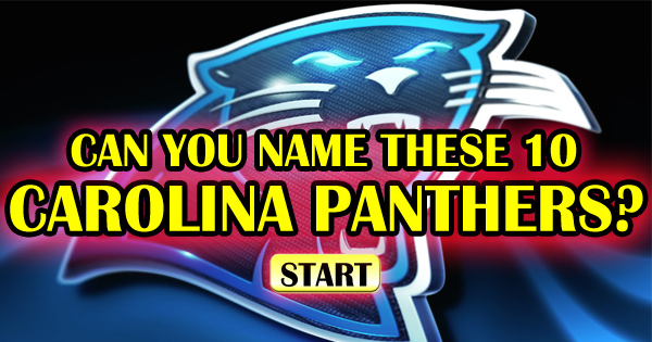 Can You Name These 10 Carolina Panthers?