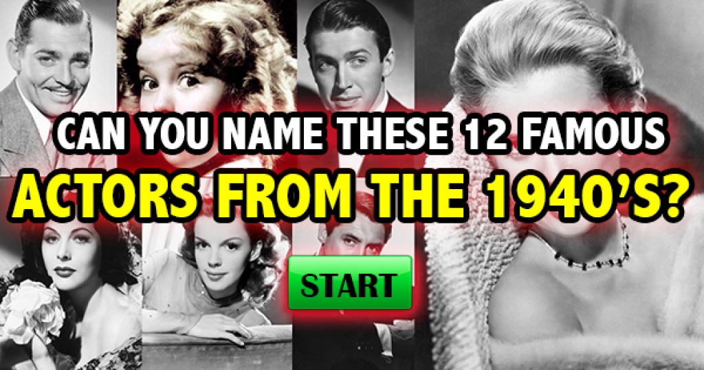Can You Name These 12 Famous Actors from the 1940’s?