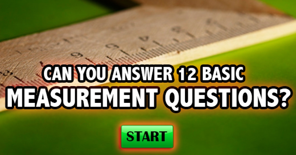 How Well Do You Know Basic Measurements?