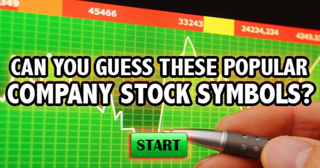 Can You Guess These Popular Company Stock Symbols?