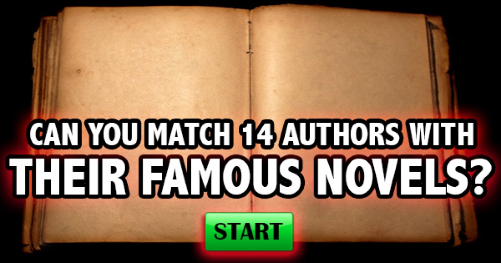 Can You Match 14 Authors With Their Famous Novels?