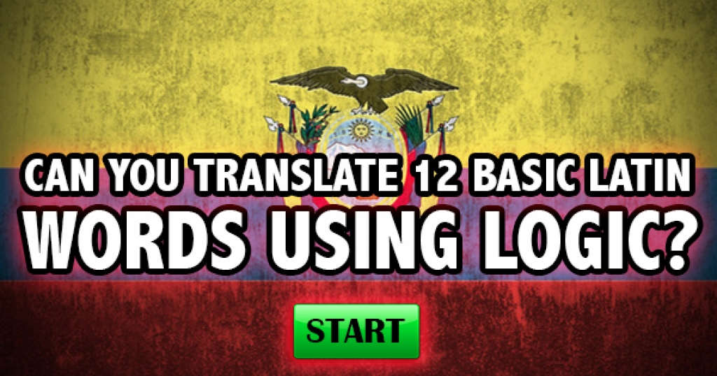 Can You Translate 12 Basic Latin Words Using Logic?