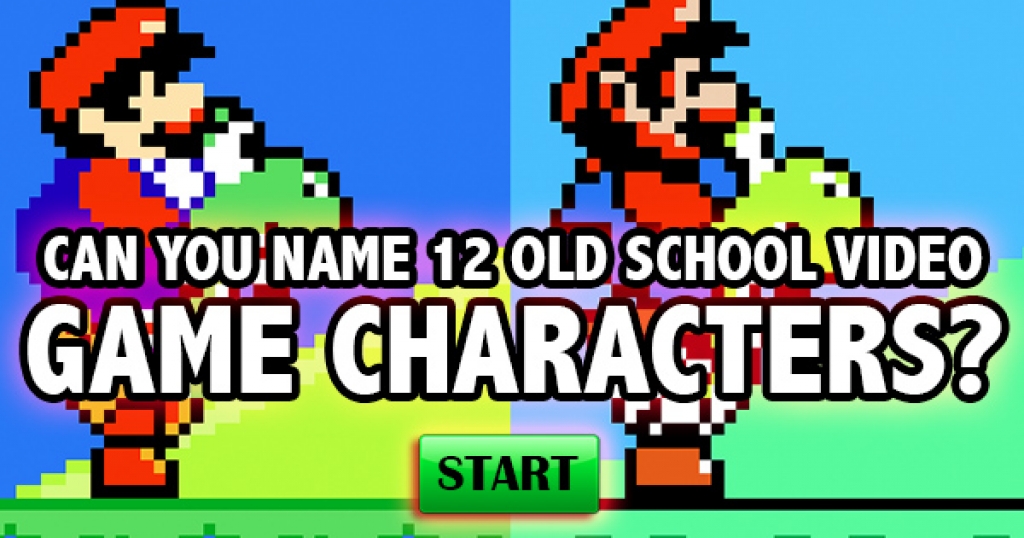 Can You Name 12 Old School Video Game Characters?