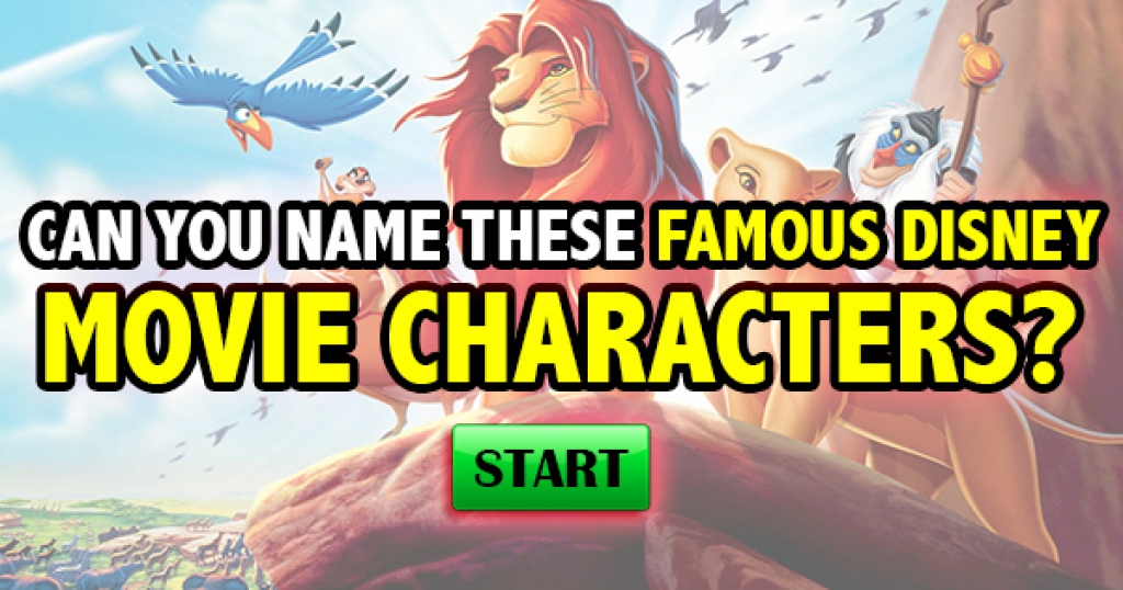 Can You Name These Famous Disney Movie Characters?