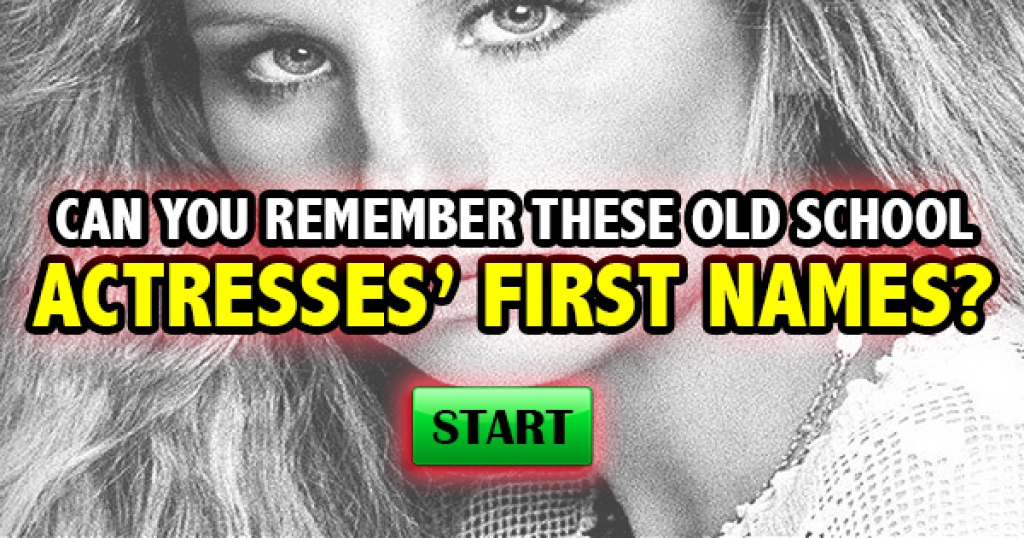 Can You Remember These Old School Actresses’ First Names?