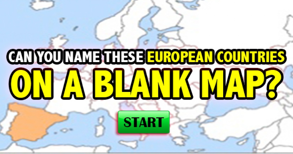 Can You Name These European Countries On A Blank Map?