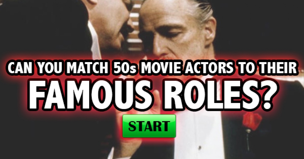 Can You Match These 50s Movie Actors to Their Famous Roles?