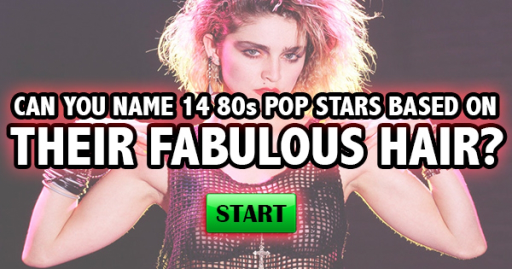 Can You Name 14 80s Pop Stars Based On Their Fabulous Hair?
