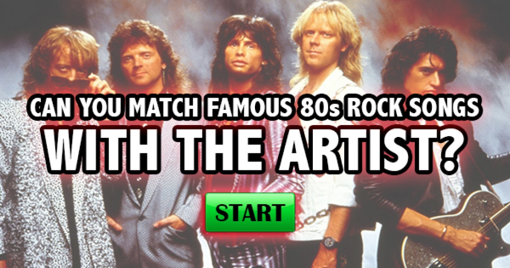 Can You Match Famous 80s Rock Songs With The Artist?