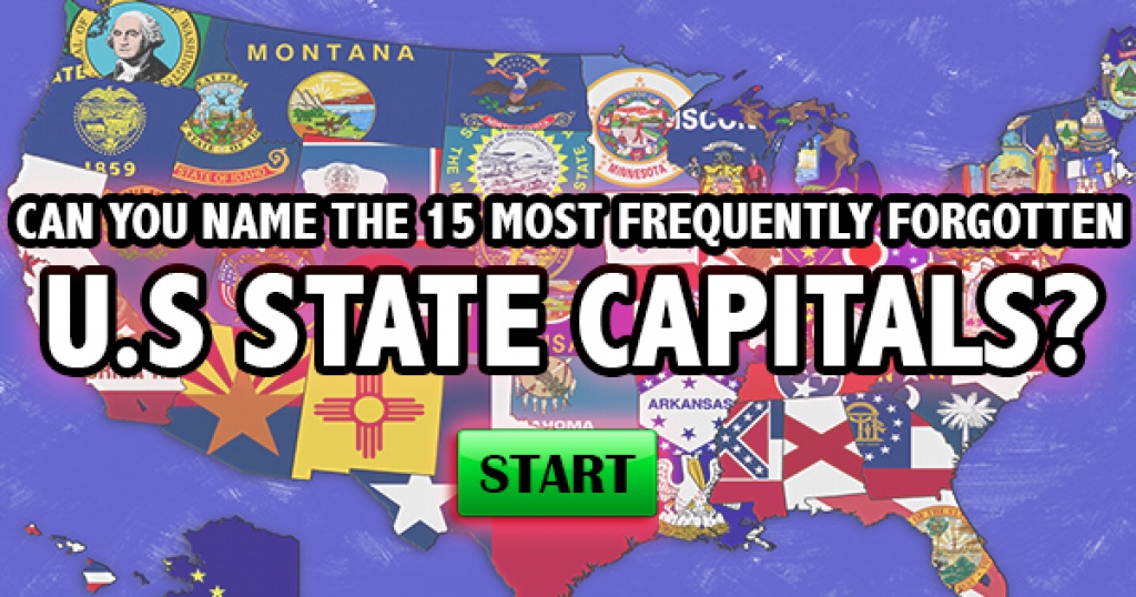 Can You Name The 15 Most Frequently Forgotten US State Capitals?