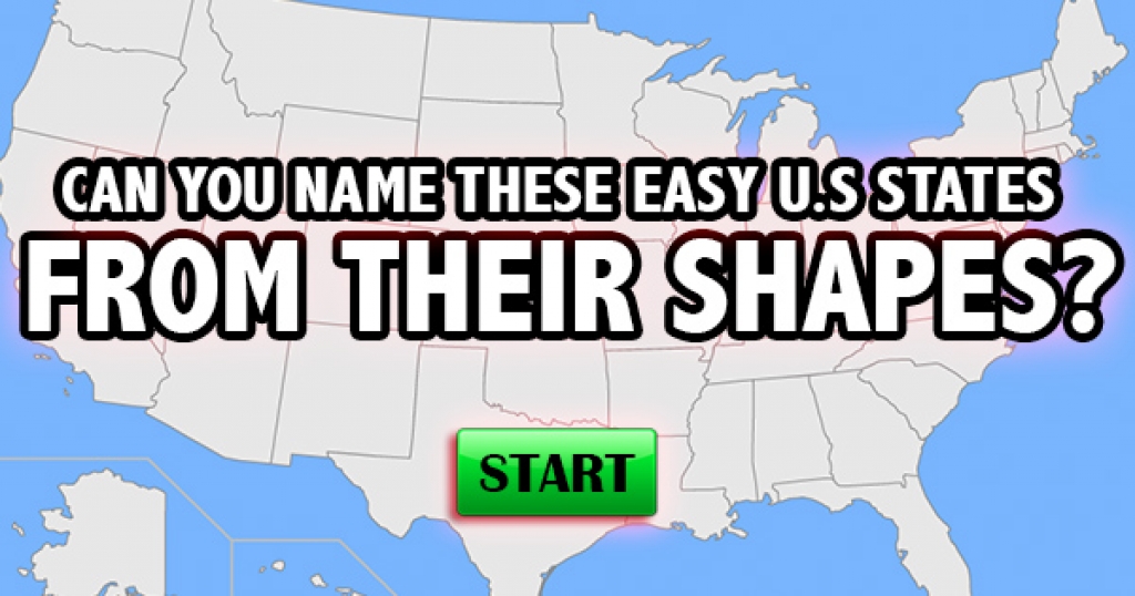 Can You Name These Easy U.S. States from Their Shapes?