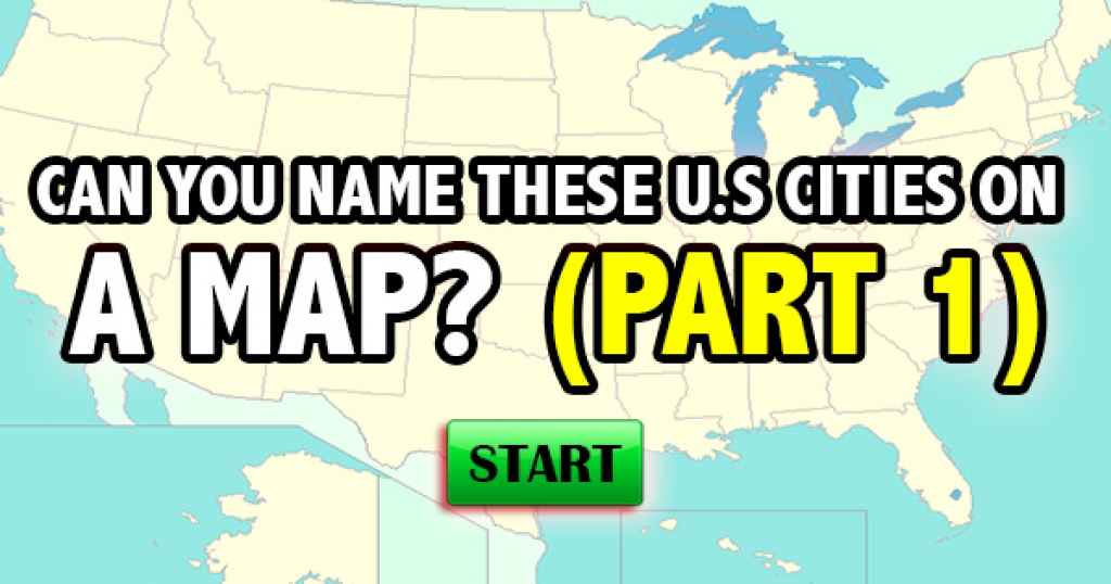 Can You Name These US Cities On A Map? (Part 1)