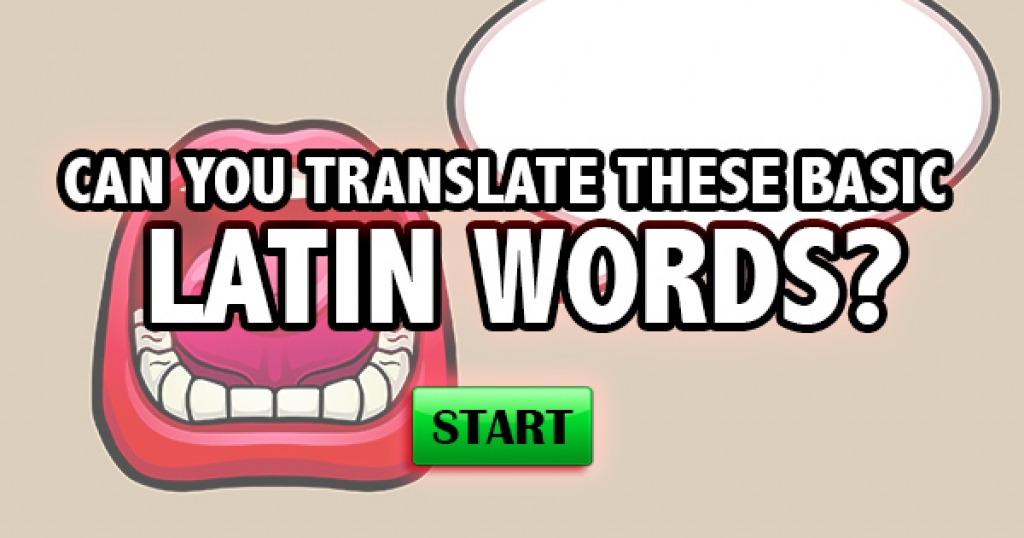Can You Translate These Basic Latin Words?