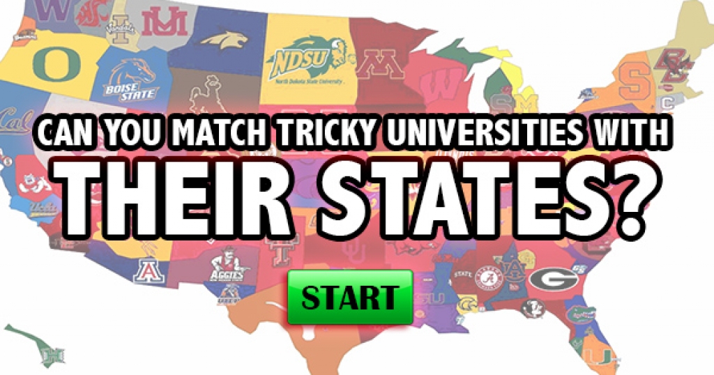 Can You Match Tricky Universities With Their States?