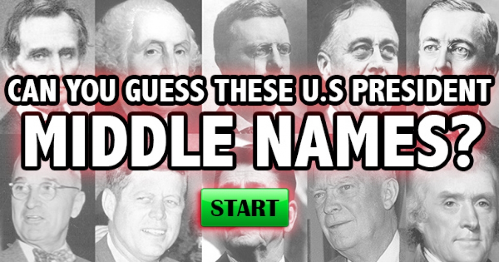 Can You Guess These U.S. President Middle Names?