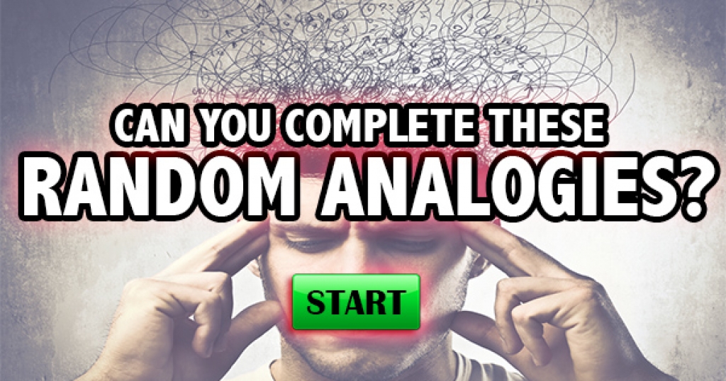 Can You Complete These Random Analogies?