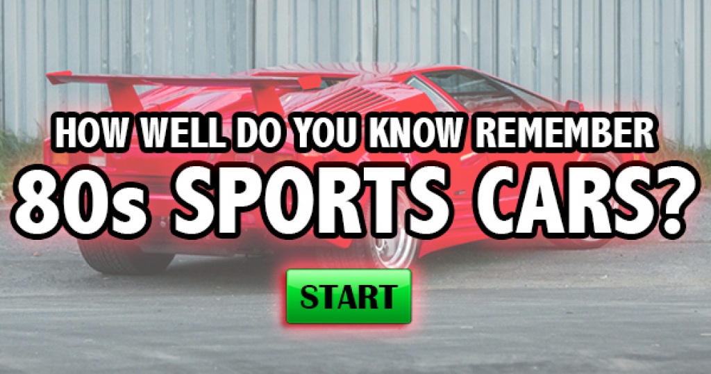 How Well Do You Remember 80s Sports Cars?