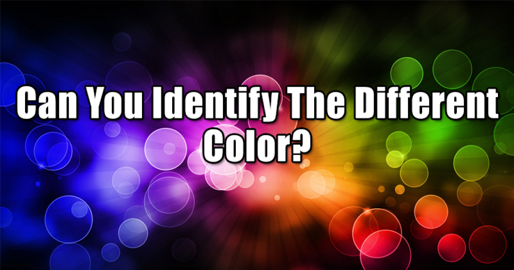 Can You Identify The Different Color?